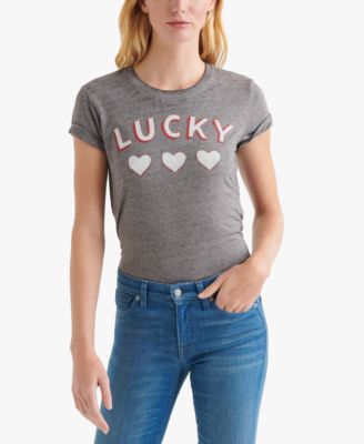 Lucky Brand Heart-Graphic T-Shirt 