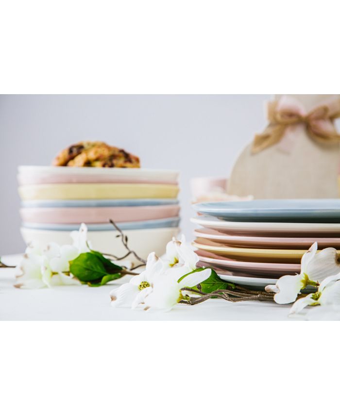 Martha Stewart Collection CLOSEOUT! Color Striping Dinner Plates, Set