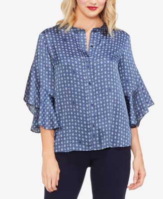vince camuto ruffle sleeve blouse