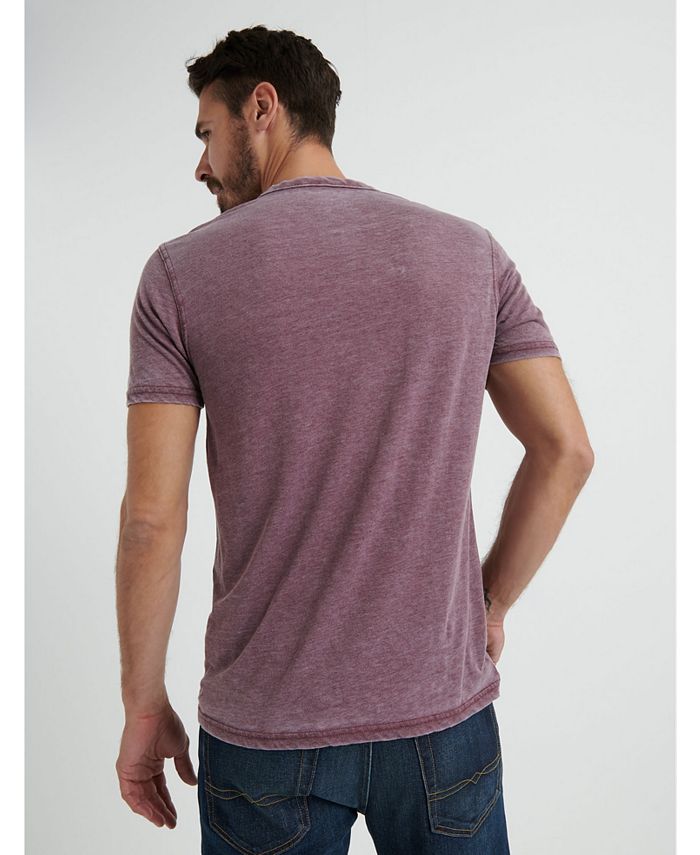 Lucky Brand Men's Venice Burnout Notch Tee - Macy's