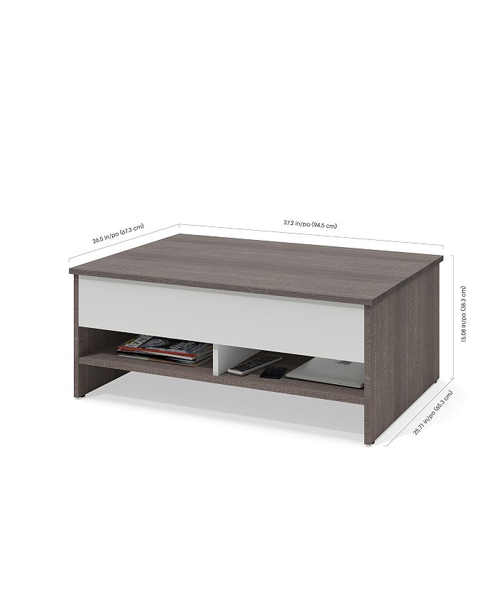 Bestar Small Space 37" Lift Top Storage Coffee Table Macy's