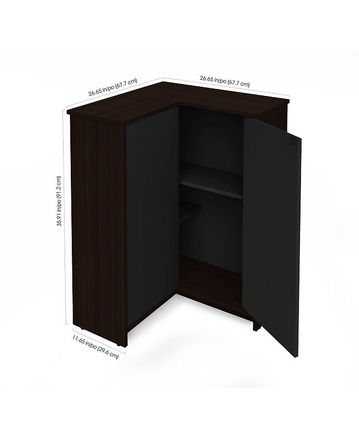 Bestar Small Space Corner Storage Unit Macy's