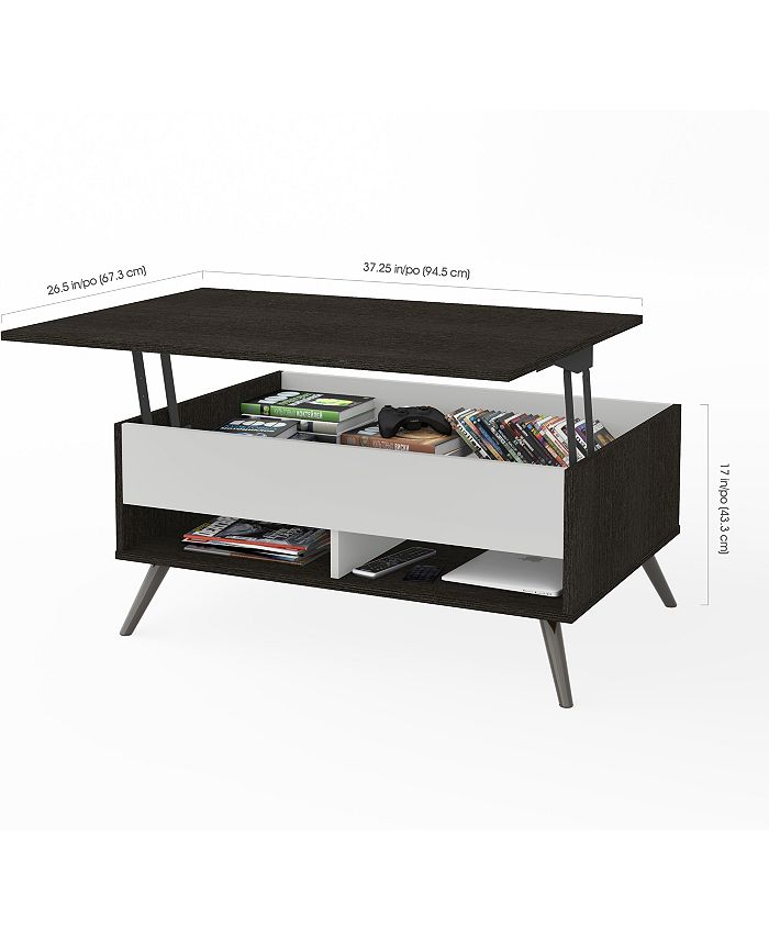Bestar Small Space Krom 37" Lift Top Storage Coffee Table Macy's
