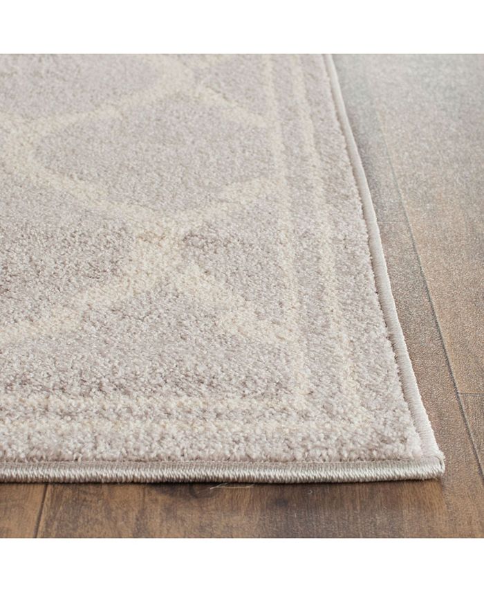 Safavieh Amherst AMT415 Light Grey and Ivory 2'3" x 9' Runner Outdoor