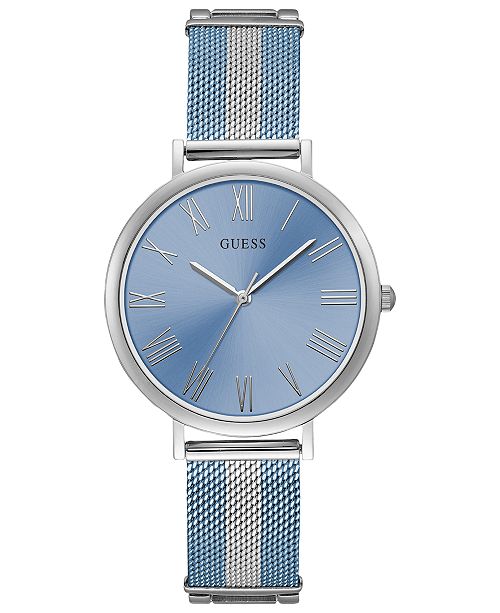 Guess Women S Lenox Two Tone Stainless Steel Mesh Bracelet