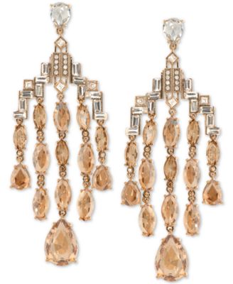 Jenny Packham - Multi-Crystal Art Deco Chandelier Earrings