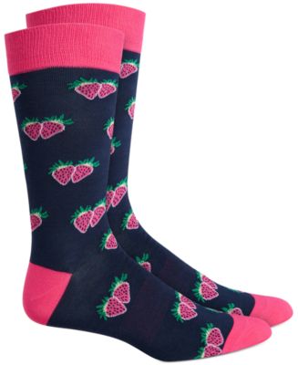 Bar III Men's Strawberry Socks, Created for Macy's & Reviews ...