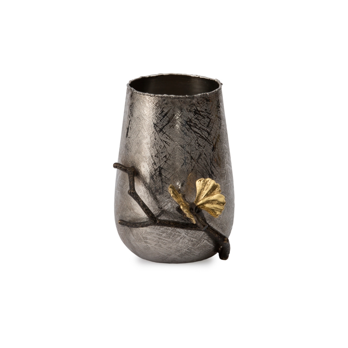 Butterfly Ginkgo Toothbrush Holder - Silver