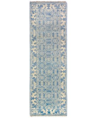Bashian - Carah CRH-104 Denim 2'6" x 8' Runner Area Rug