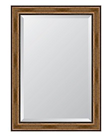 Brown with Dark Edges Framed Mirror - 30.5" x 42.5" x 2"