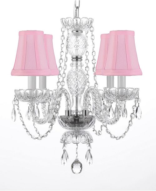 Harrison Lane Venetian Style Empress 4 Light Crystal Chandelier With Shades Reviews Home Macy S
