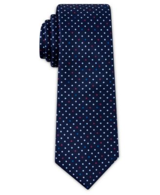 Tallia - Men's Polka Dot Print Slim Tie
