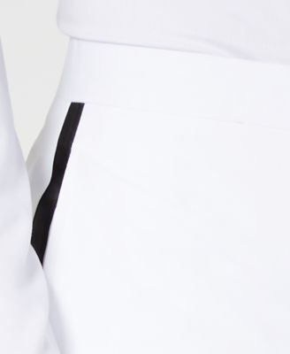 Sean John Men's Classic-Fit White Plain Tuxedo Pants
