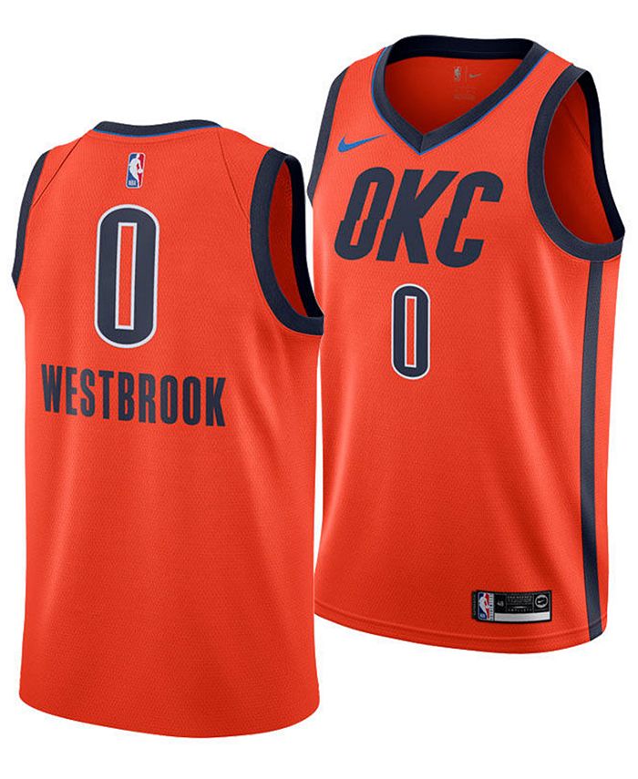 Nike Oklahoma City Thunder Russell Westbrook Swingman Road Jersey
