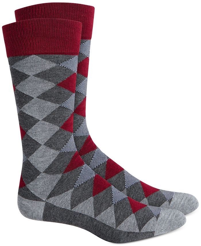 Alfani Men's Diamond Dress Socks, Created for Macy's Macy's