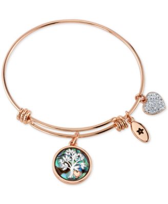 rose gold charm bracelet