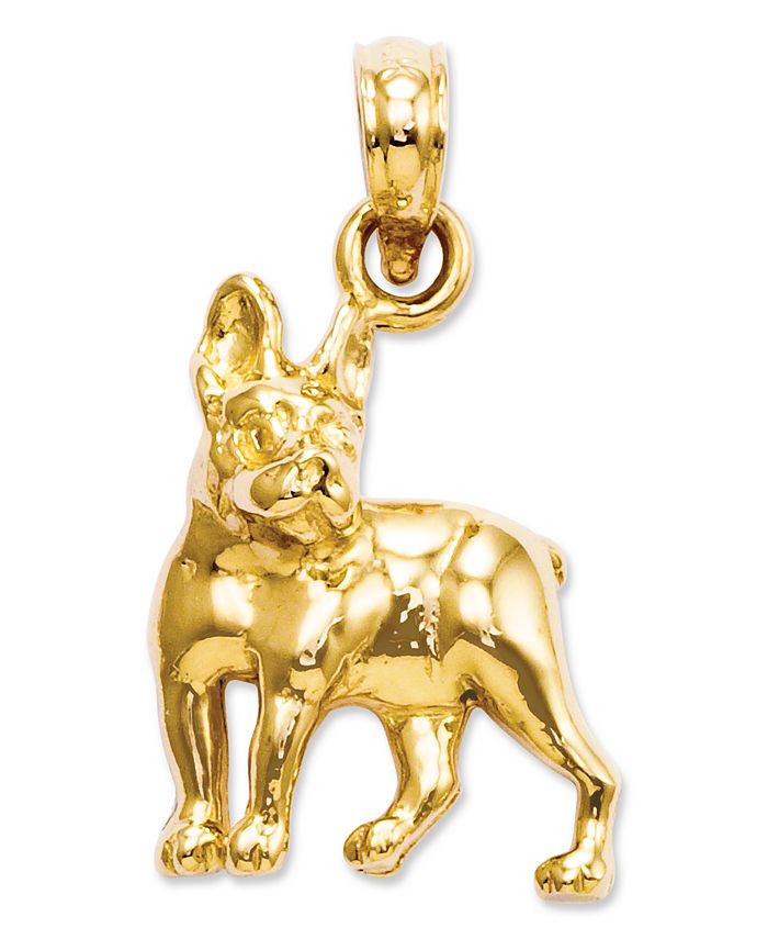 Macy s 14k Gold Charm Boston Terrier Dog Charm Macy s