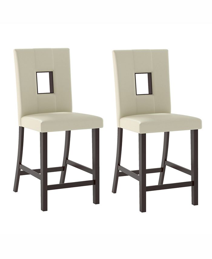 CorLiving Leatherette Counter Height Dining Chairs, Set of 2 Macy's
