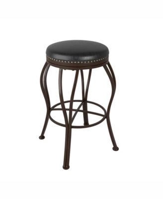 Corliving Distribution Corliving Metal Bar Height Barstool With Bonded ...