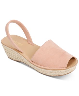 women's fine glass platform wedge sandals