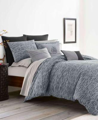 ED Ellen Degeneres - Boceto Grey Comforter Set, Full/Queen