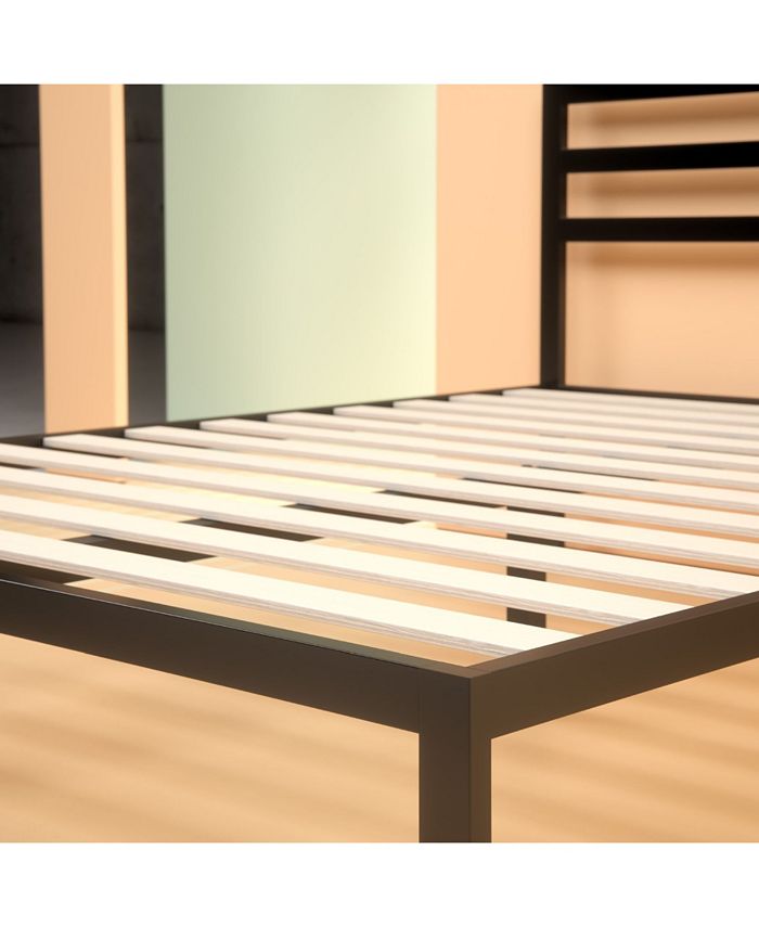 Zinus Mia 14 Inch Platform Metal Bed Frame with Headboard / Strong Wood