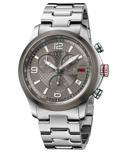 Gucci Watch, Unisex Swiss Chronograph G-Timeless Stainless Steel Bracelet 44mm YA126238