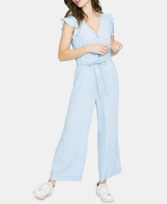 sanctuary mica ruffle sleeve jumpsuit