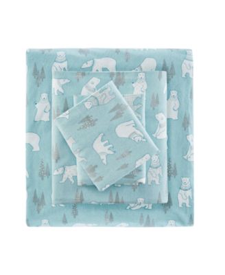 Novelty Cotton Flannel 3-Piece Sheet Set, Twin XL