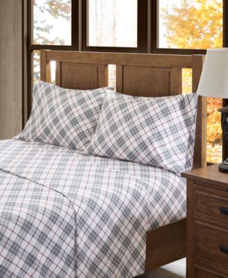 Novelty Printed Cotton Flannel 4-Pc. Sheet Set, California King