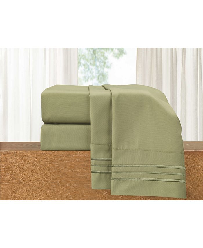 Elegant Comfort Luxury Soft Solid 4 Pc. Sheet Set, Full & Reviews