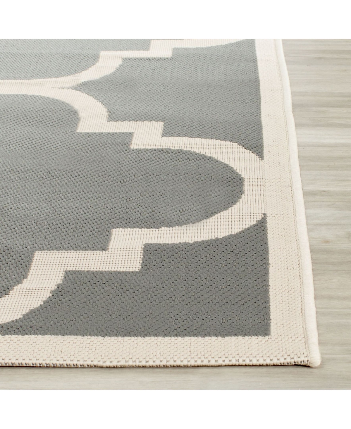 Safavieh Courtyard Gray and Beige 8' x 11' Sisal Weave Outdoor Area Rug - Grey / Bei