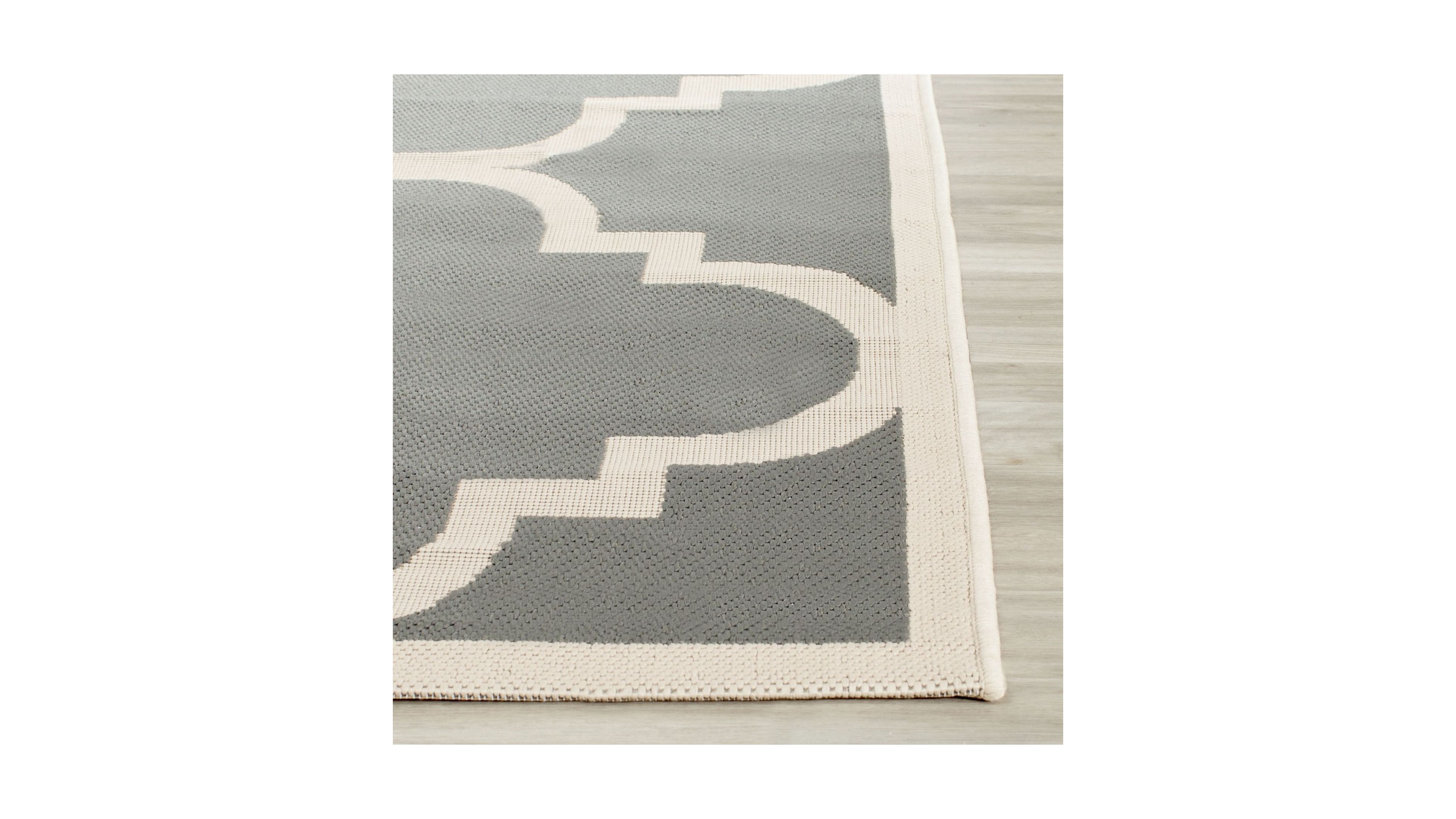 Safavieh Courtyard CY6243 Gray and Beige 8' x 11' Sisal Weave Outdoor Area Rug