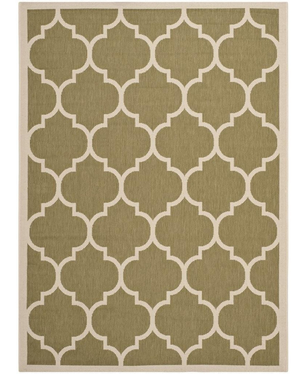 Safavieh Courtyard Cy6914 Green And Beige 4' X 5'7" Outdoor Area Rug
