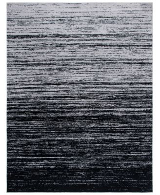 Adirondack Silver and Black 11' x 15' Area Rug