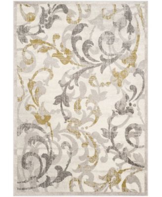 Amherst Ivory and Light Gray 6' x 9' Outdoor Area Rug