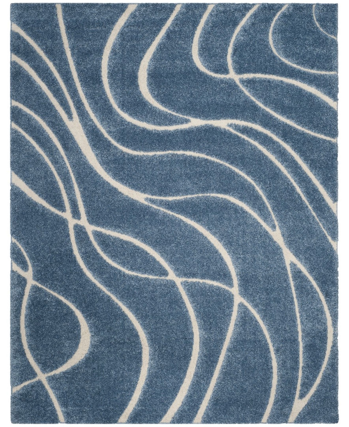 Safavieh Florida Shag 8' x 10' Area Rug - Light Blue/Cream