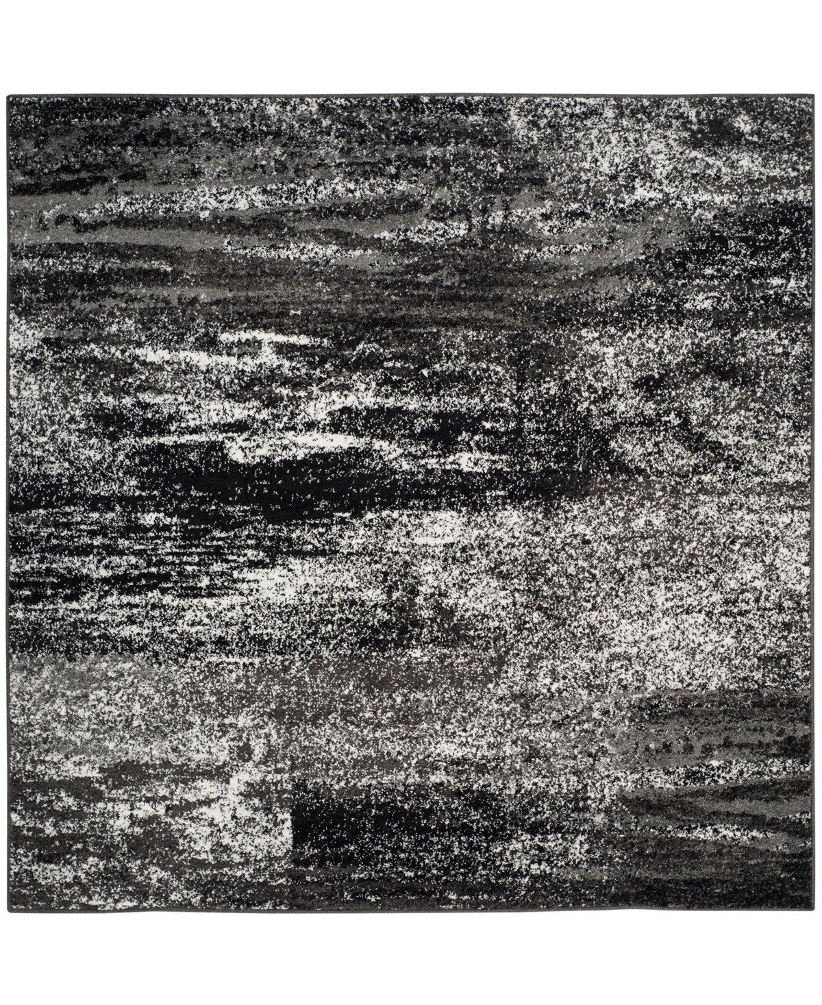 Safavieh Adirondack Silver and Black 9' x 9' Square Area Rug - Silver