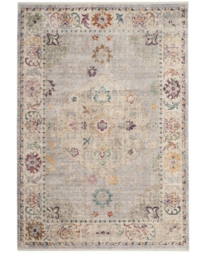Safavieh Illusion Light Gray and Cream 4' x 4' Square Area Rug