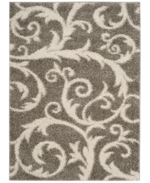 Safavieh New York Shag Light Gray 4' X 6' Area Rug