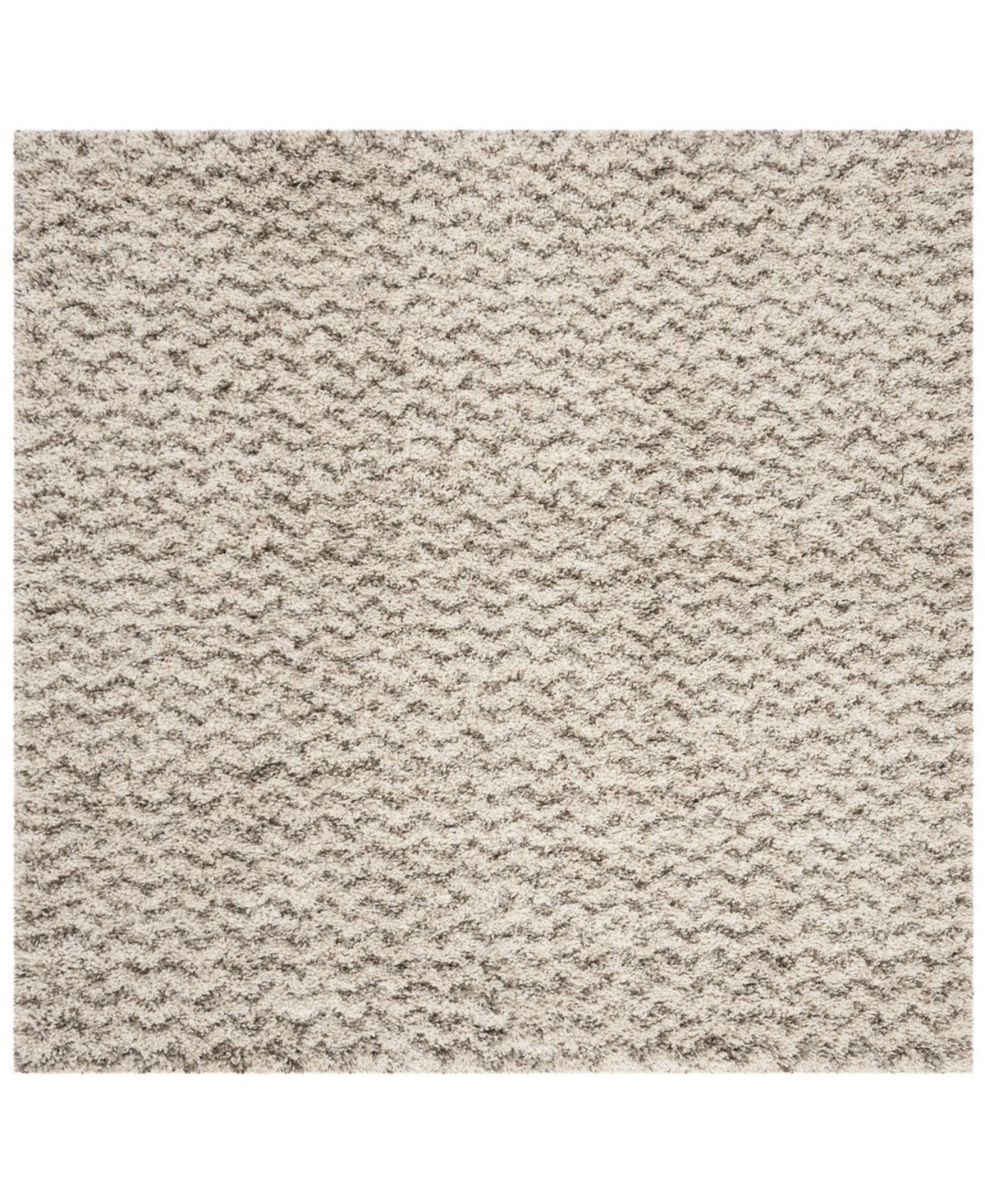 Safavieh Hudson Ivory and Gray 7' x 7' Square Area Rug - Ivory