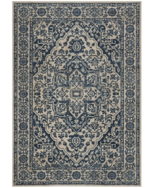 Safavieh Brentwood Navy and Light Gray 6' x 9' Area Rug