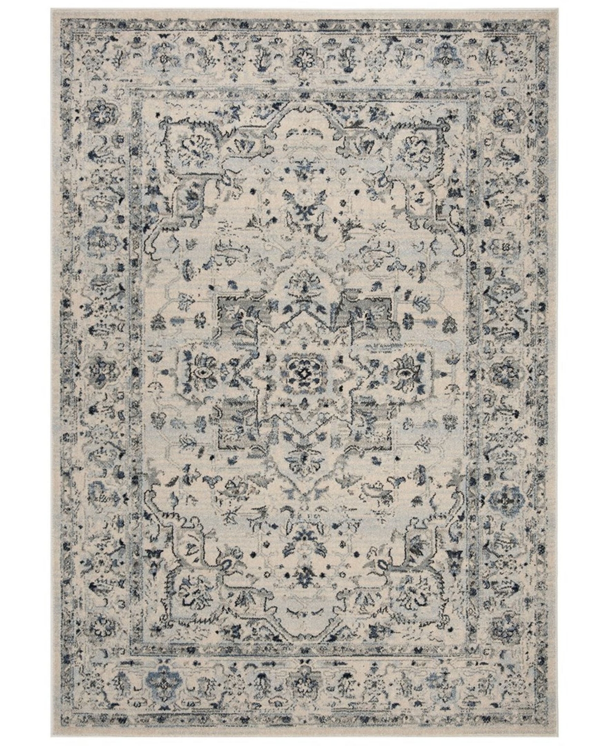 Safavieh Charleston Ivory and Light Blue 10' x 14' Area Rug - Ivory