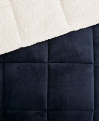 Alton Plush to Sherpa Down Alternative 4-Pc. Comforter Set, Full/Queen