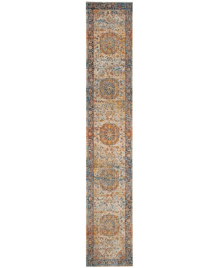 Safavieh Vintage Persian Blue and Multi 2'2" x 8' Runner Area Rug Macy's