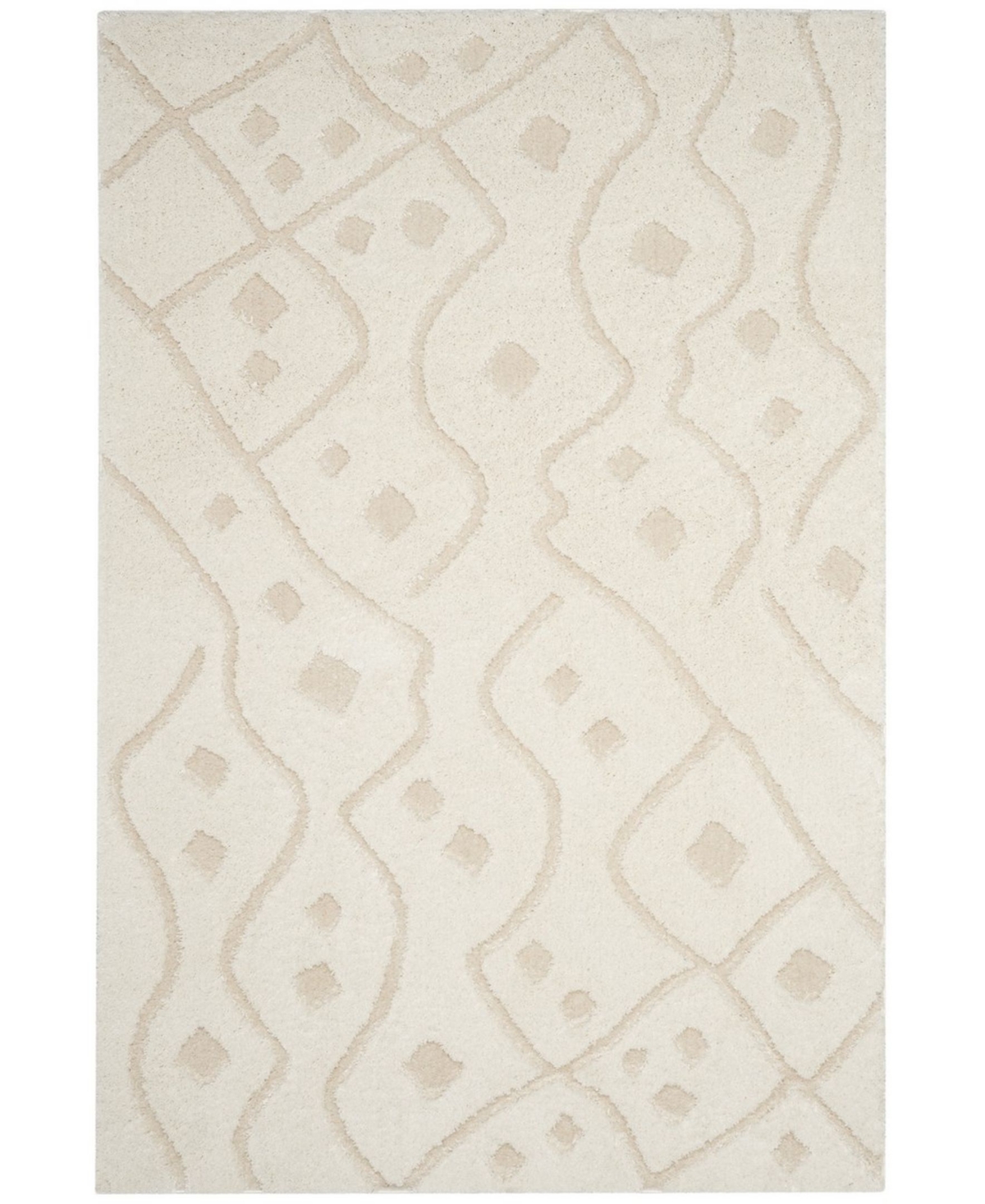 Safavieh Sparta Ivory and Beige 5'1in x 7'6in Area Rug - Ivory