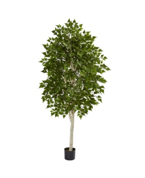 Nearly Natural 6' Birch Artificial Tree In Green