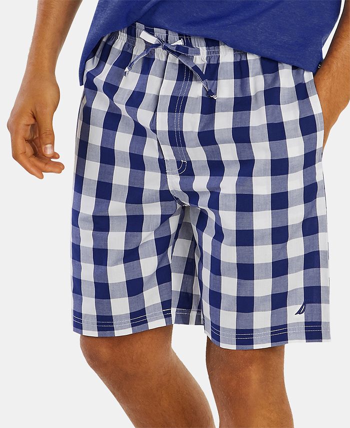 Nautica Men's Cotton Woven Plaid Pajama Shorts Macy's