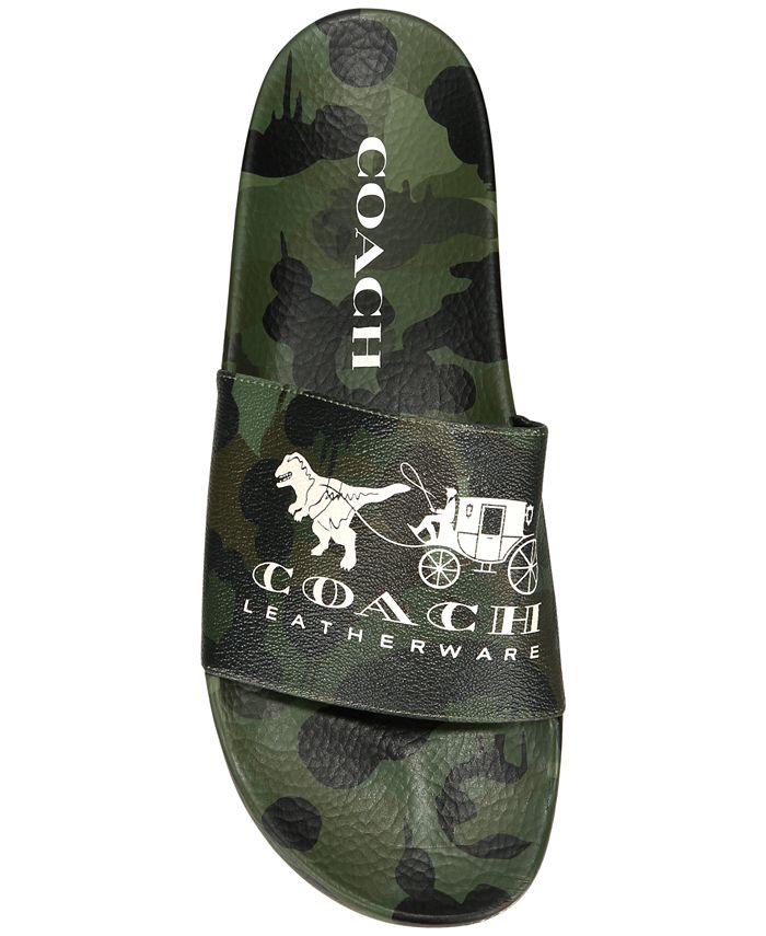 COACH Men's Camo Slide Sandals Macy's