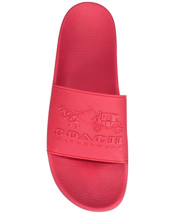 COACH Men s Red Slide Sandals Macy s